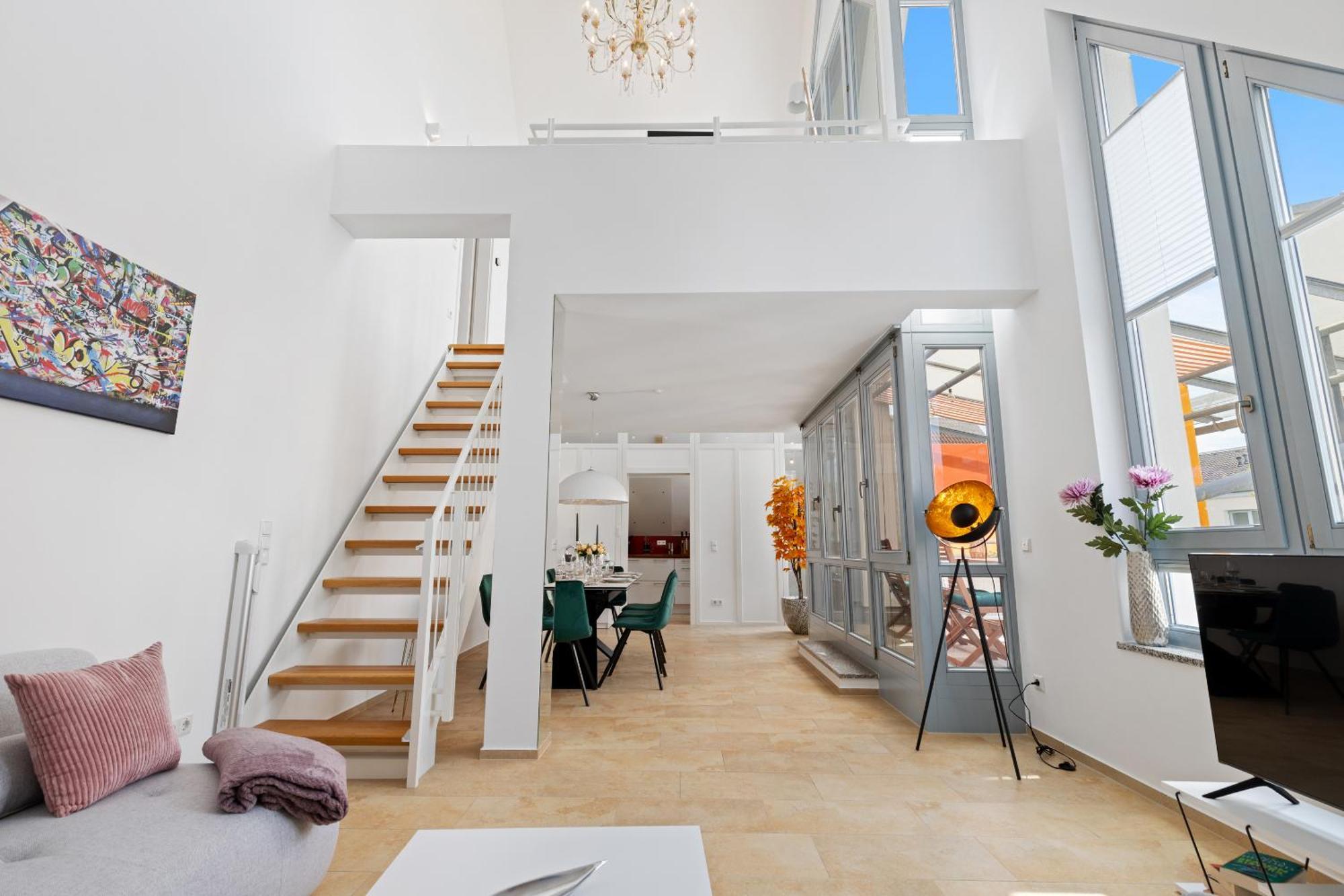 Helloflats - Luxus-Penthouse - Balkon - Parking - Zentrum - Therme - Naehe Flughafen Muc Erding Exteriör bild