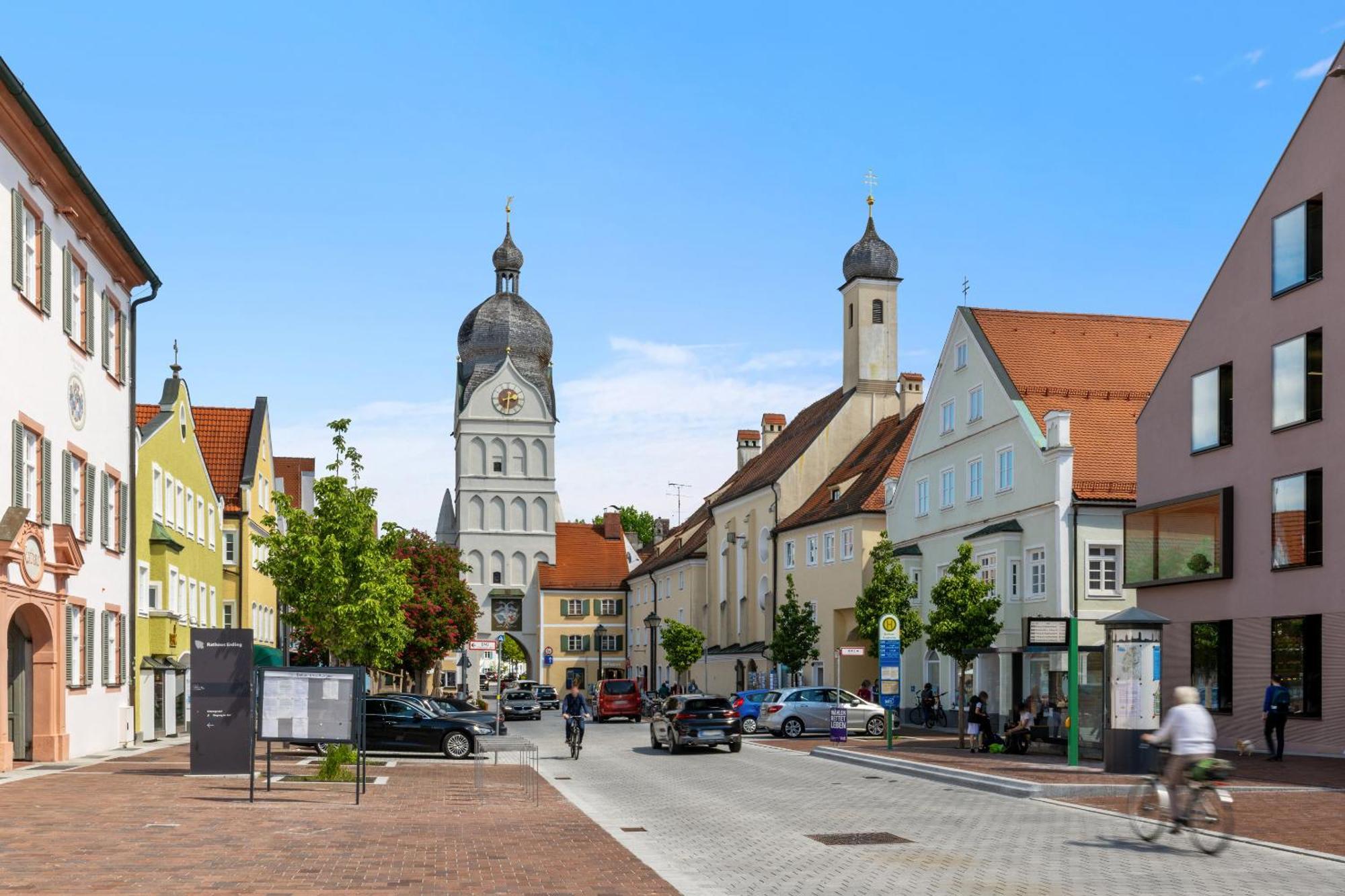 Helloflats - Luxus-Penthouse - Balkon - Parking - Zentrum - Therme - Naehe Flughafen Muc Erding Exteriör bild